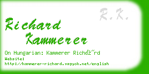 richard kammerer business card